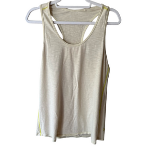 Lululemon Athletica Cream Yellow Sleeveless Tank Top Women’s M 8 Love Casual